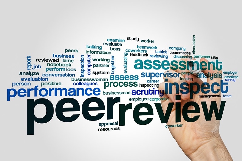 Peer review word cloud